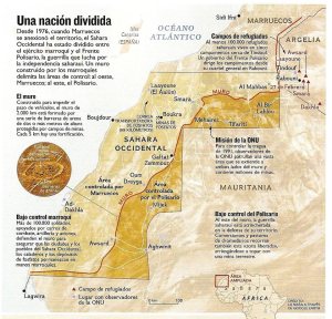sahara occidental mapa explicatiu