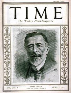 Joseph Conrad (1857-1924) a la portada de la revista Time